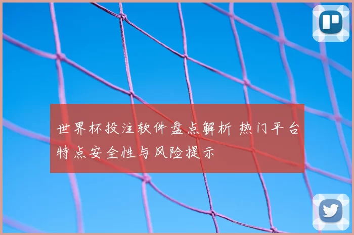 世界杯投注软件盘点解析 热门平台特点安全性与风险提示